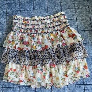 Floral Ruffle Skirt